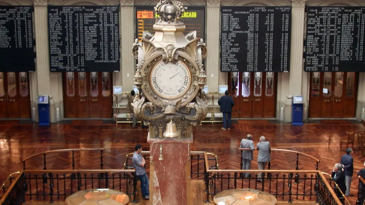 Bolsa de Madrid.