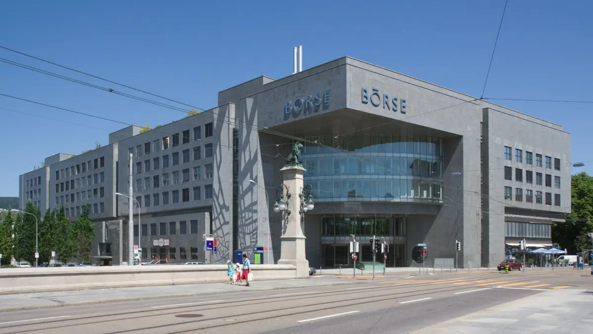 Edificio de la Bolsa de valores de Suiza, integrante del Grupo Six
