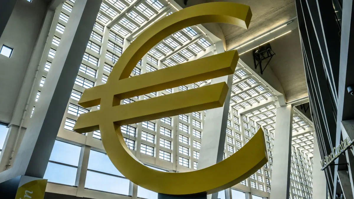Photo of the European Central Bank  (ECB) Main buildung in Frankfurt, Germany