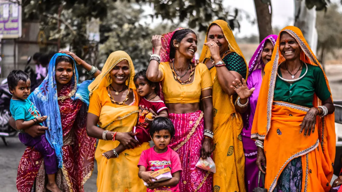 India, mujeres e hijos