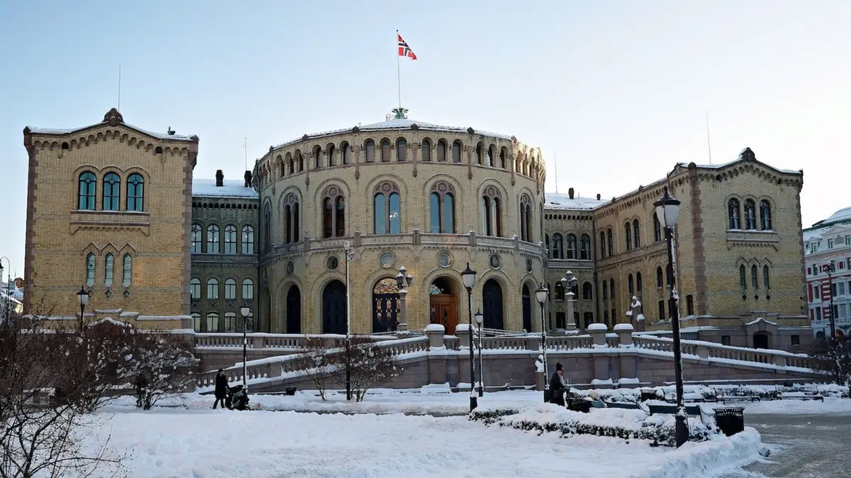 Parlamento de Noruega en Oslo