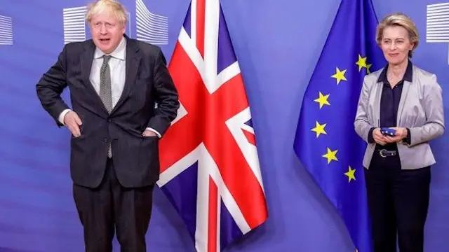 Johnson y von der leyen