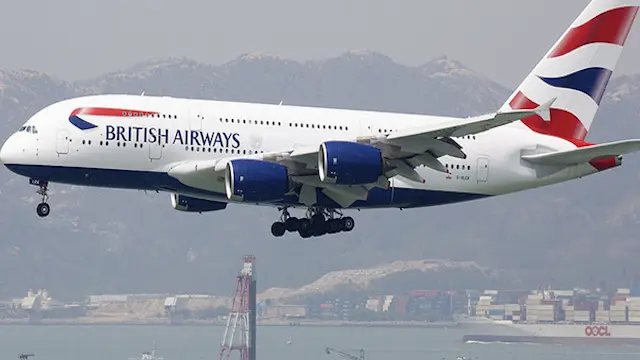 Avión de British Airways