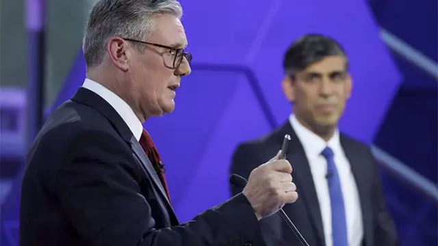 Los candidatos británicos a las elecciones generales de 2024, el Conservador Rishi Sunak , y el Laborista, Keir Starmer
