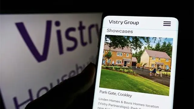 Anuncio de la constructora de viviendas británica Vistry Group