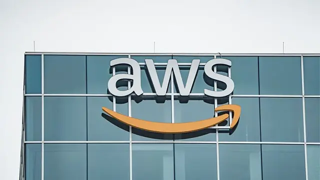 Logo de AWS, división de computación en la nube de Amazon