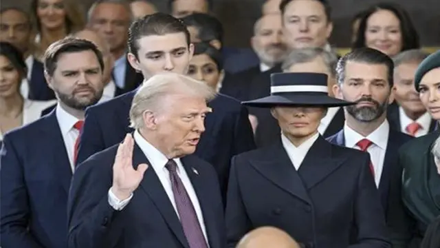 Donald Trump en su segunda investudura como presidente de EEUU