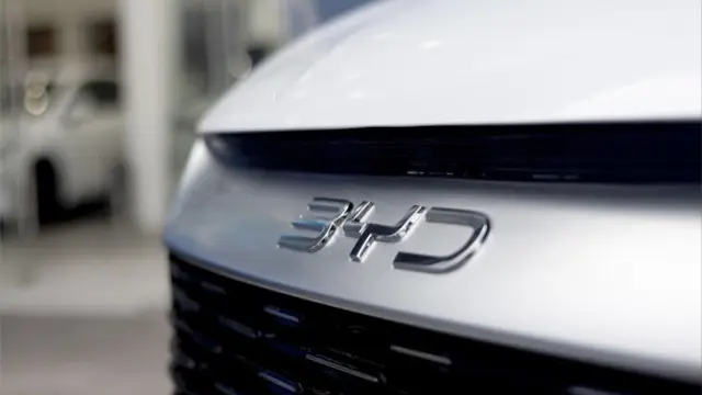 Logo de BYD, el fabricante chino de vehículos eléctricos
