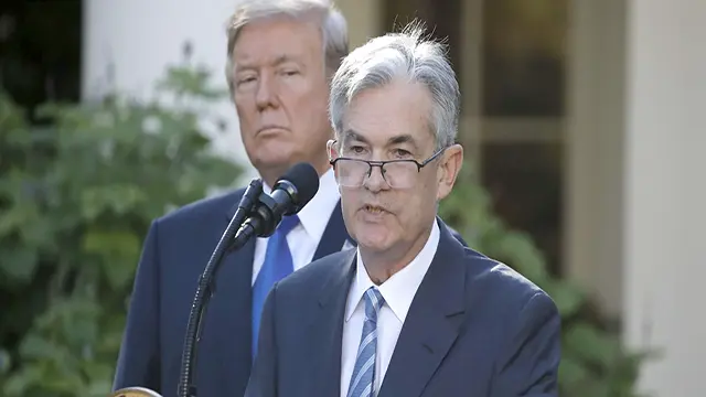 Jerome Powell el día de su nombramiento po Trump en la Casablanca en 2017