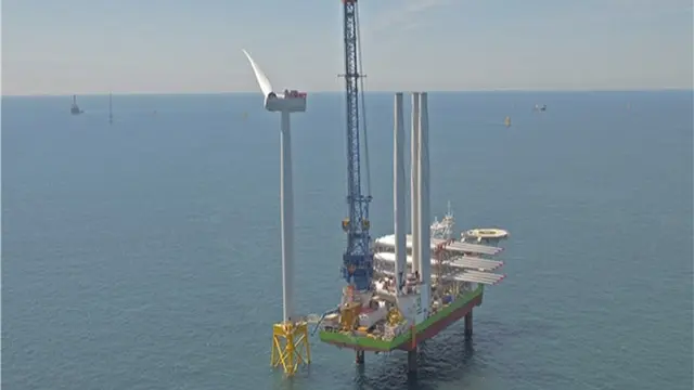 Parque eólico marino de Iberdrola en East Anglia (Reino Unido)