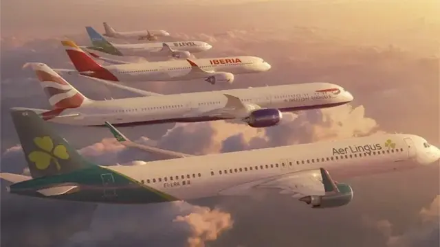 Las cuatro aerolíneas que forman el holding IAG