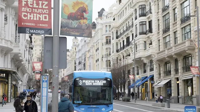Un cartel con temática del Año Nuevo chino 2026 en Mad