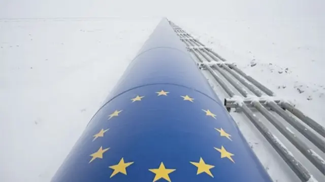 Gaseoduto europeo congelado por una ola de frío