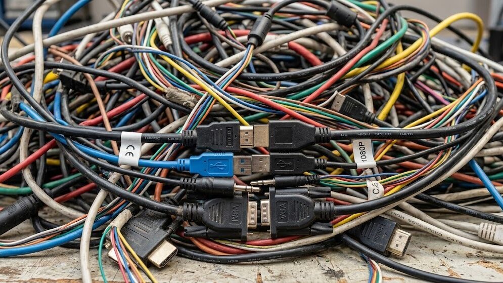 Maraña de cables
