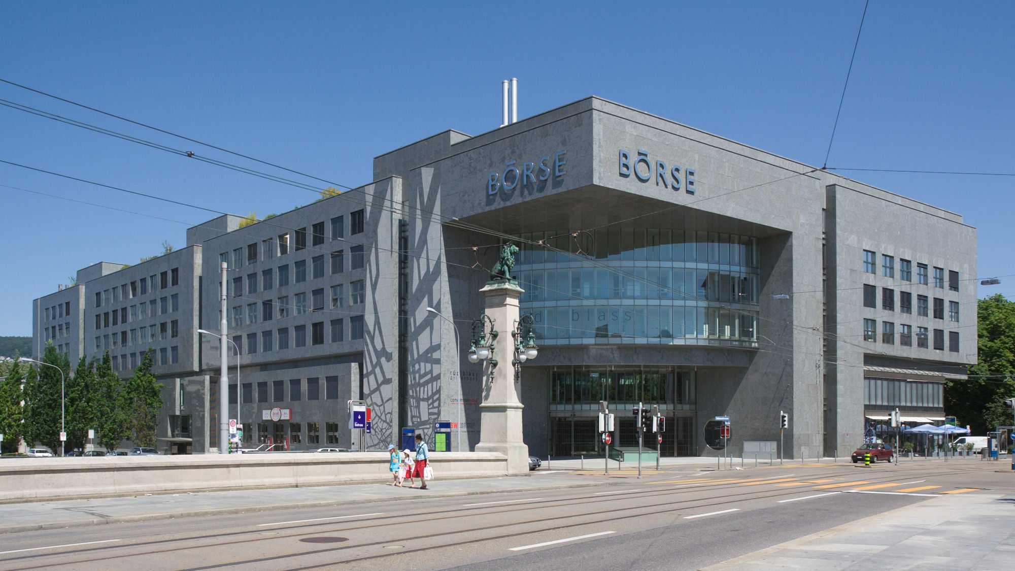 Edificio de la Bolsa de valores de Suiza, integrante del Grupo Six