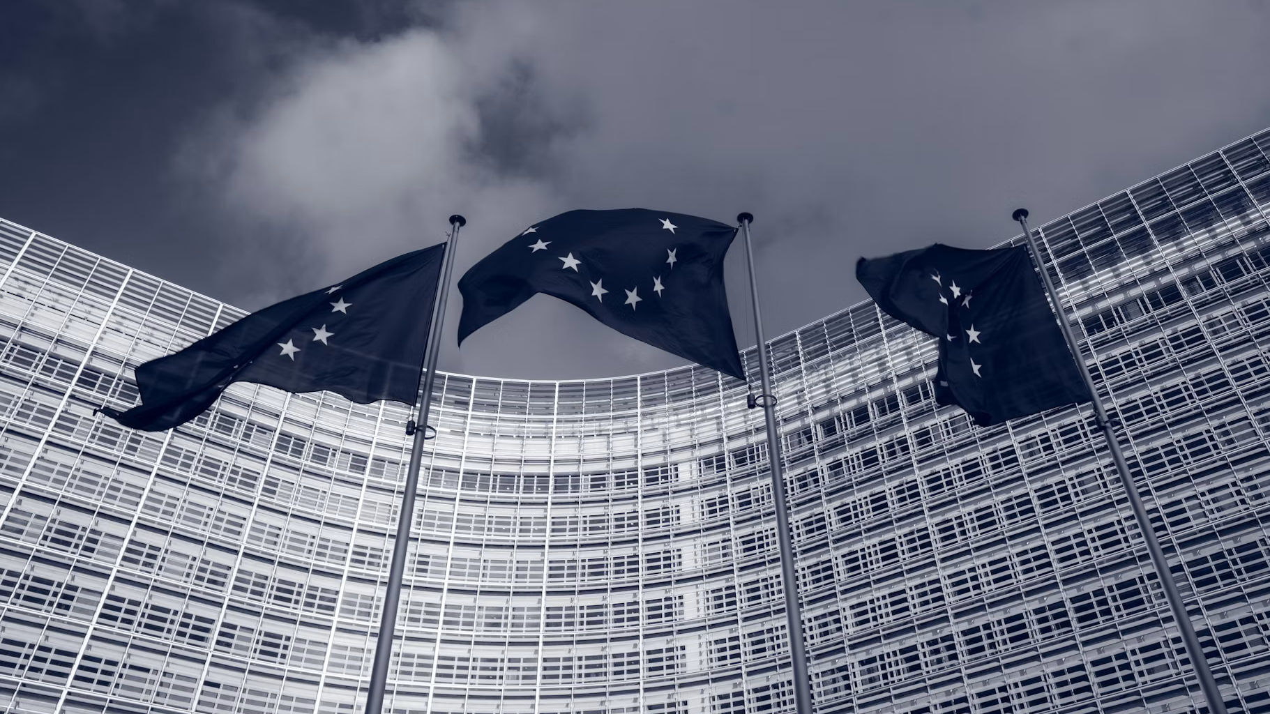 Unión Europea, Bruselas, blaco y negro.