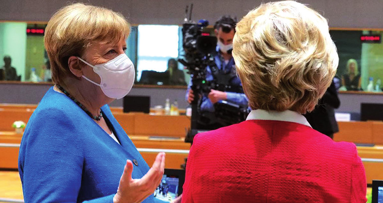 Angela Merkel y Ursula von der Leyen