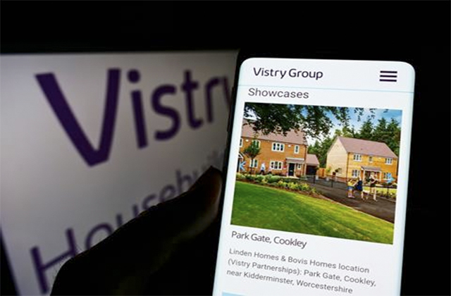 Anuncio de la constructora de viviendas británica Vistry Group