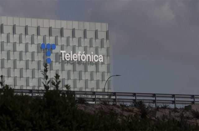 Perspectiva de la sede de Telefónica en Las Tablas (Madrid)